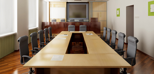 Empty business conference meeting room